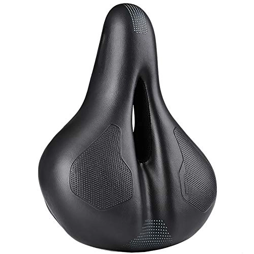 Mountain Bike Seat : LIUXING-Home Bicycle Saddle Cushion Hollow Breathable Cushion Cycling Soft Cushion Mountain Bike Saddle Mountain Bike Saddle (Color : Black, Size : 20x26cm)