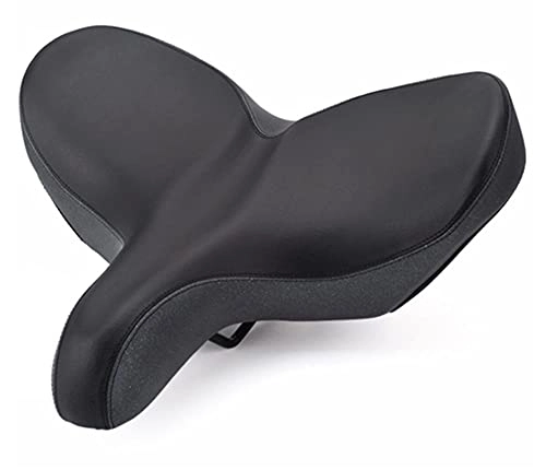 Mountain Bike Seat : LSSJJ Bicycle seat, Comfortable Men Women Bike Shock absorption wear-resistant breathable non-slip Sea Leather Wide Bicycle Saddle Cushion Waterproof Fit electric bicycle