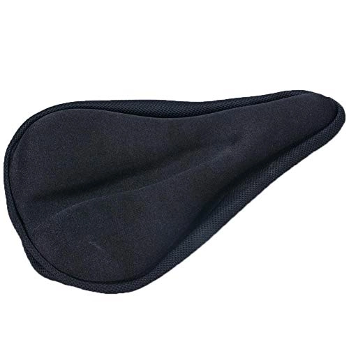 Mountain Bike Seat : LULIJP Bike Accessories Bike Seat Cover Mountain Bike Saddle Cushion for Spin Cycling or Outdoor Biking (Color : Cool black, Size : Free)