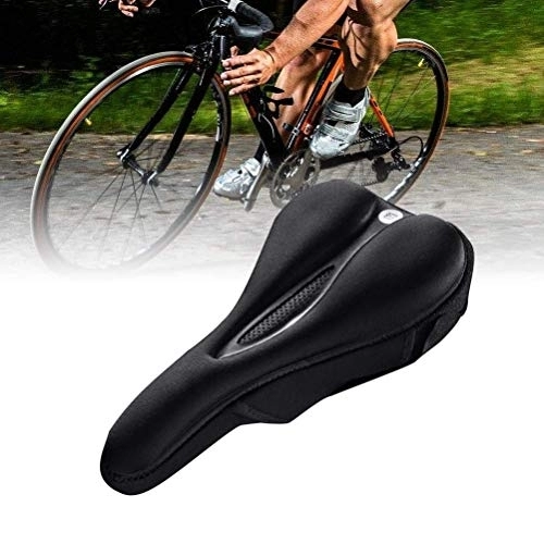 Mountain Bike Seat : LXDDP 1pc Comfortable Soft Breathable Saddle Bicycle Seat Mat for Mountain Bike Bicycle Outdoor Sports Riding