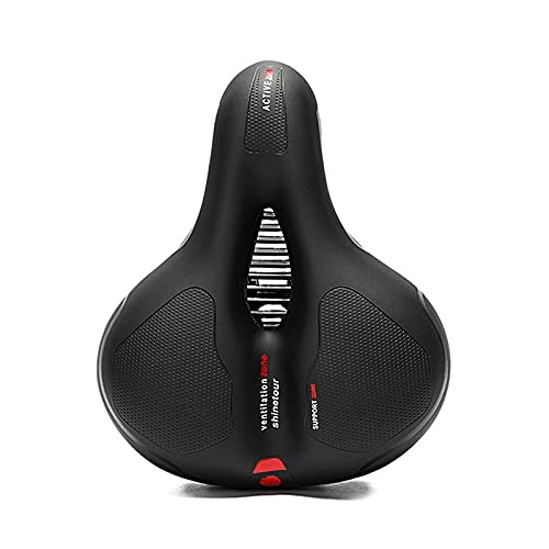 Mountain Bike Seat : LXDZXY Bicycle Seat, Comfortable and Breathable Gel Bicycle Saddle Memory Foam Waterproof Bicycle Saddle Suitable for All Kinds of Bicycles, Red
