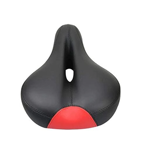 Mountain Bike Seat : Maso City Bicycle Saddle Soft Road Bike Seat Cover Comfortable Foam Seat Cushion Black-Red Mountain Cycling Saddle for Bicycle Bike Accessories