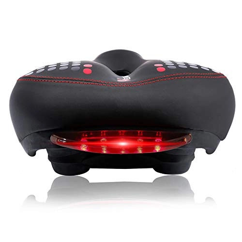 Mountain Bike Seat : MATBC Bicycle Saddle With Taillights Thickened Widened Mountain Bike Bicycle Saddle Bicycle Hollow Bicycle Bicycle Saddle