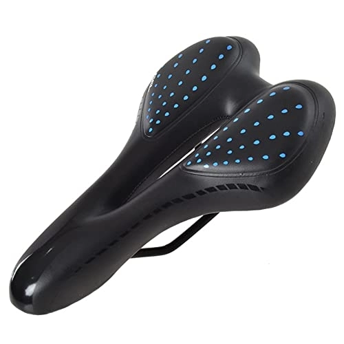 Mountain Bike Seat : MCBEAN Mountain Bike Seat Soft Padded Bicycle Saddle Waterproof Breathable Night City Road Riding Cushion with Reflective Strip Universal Cycle Seat for Men Women, Blue C
