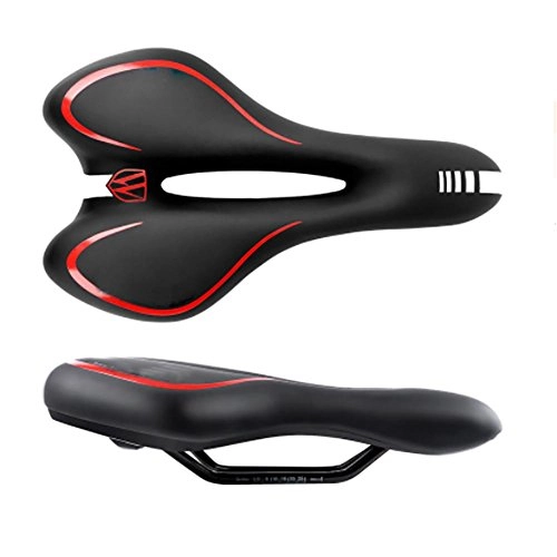 Mountain Bike Seat : MIAO Bike Saddles?Universal Comfort Bicycle Silicone Soft Cushion, red