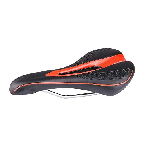 Mountain Bike Seat : MIAOGOU Bicycle Seat Hollow Breathable Racing Bicycle Saddle Soft Pu Cycle Mountain Bike Seat Comfortable Wide Road Bike Foam Cushioned