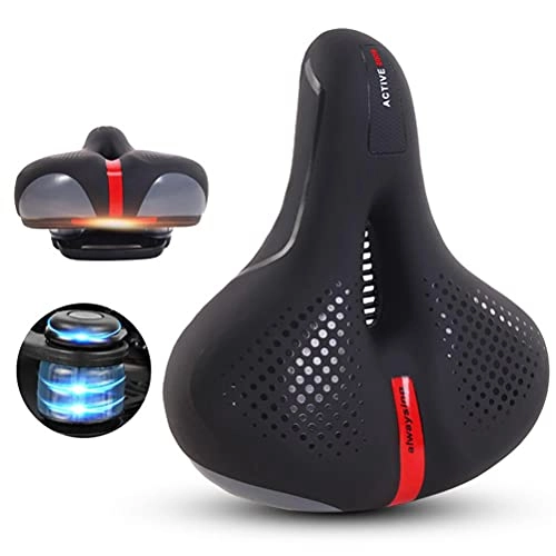 Mountain Bike Seat : Miokycl Bicycle Seat, Comfortable Bicycle Saddle, Extremely Breathable Bike Seat, Wide Bike Saddle MTB Cushion Waterproof Riding Equipment Accessories for City Mountain Bike MTB