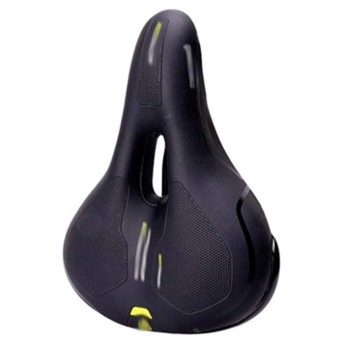 Mountain Bike Seat : MISS YOU Road bike seat Bicycle cushion mountain bike comfortable saddle sponge saddle thickened hollow riding accessories (Color : B)