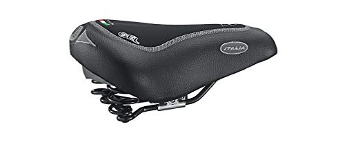 Mountain Bike Seat : Montegrappa Bravo Gel Saddle Ideal For Mountain Bike In Synthetic Leather. Mod. 1081