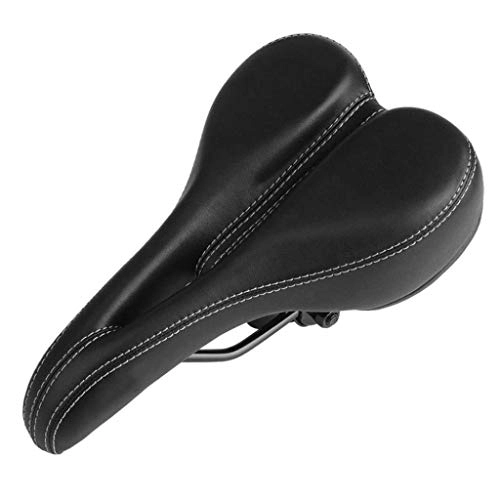 Mountain Bike Seat : Mountain Bike Bicycle Seat, Hollow Comfortable Breathable Saddle, Outdoor Riding Equipment Accessories 27 * 15cm (Color : A)