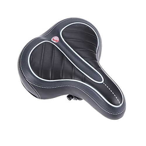 Mountain Bike Seat : Mountain Bike Cushion Saddle Seat Mat Stripe Bottom Seat Mat Waterproof, Soft, Breathable, Fit MTB, Most Bikes