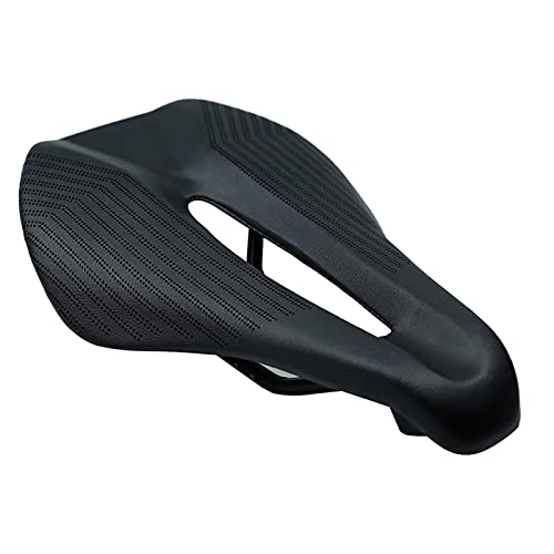 Mountain Bike Seat : Mountain Bike Saddle, Breathable Cushion Cover Road Bike Thickened Soft Cycling Seat Mat Streamline Riding Bicycle Saddle Seat (Color : As shown)