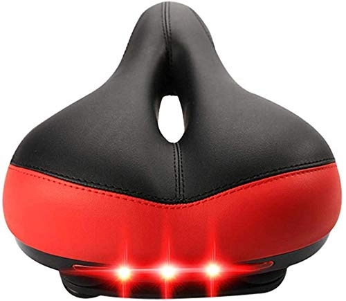Mountain Bike Seat : Mountain Bike Saddle Comfort Bike Seat Soft And Shockproof High Density Memory Foam Non-Slip And Durable Suitable For Most Bicycles On The Market.-Red
