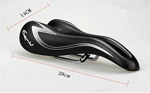 Mountain Bike Seat : Mountain Bike Saddle Oversize Thick And Soft Bicycle Saddle Black Shockproof Ergonomic Design for Cycling-Bicycle accessories , little