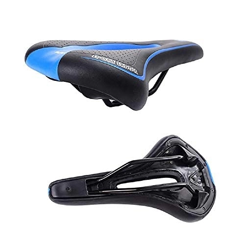 Mountain Bike Seat : Mountain Bike Saddles - SUNWAN Bike Seat Cycle MTB Bicycle Cushion Sports Soft Cushions Gel Pad Seats (Blue)