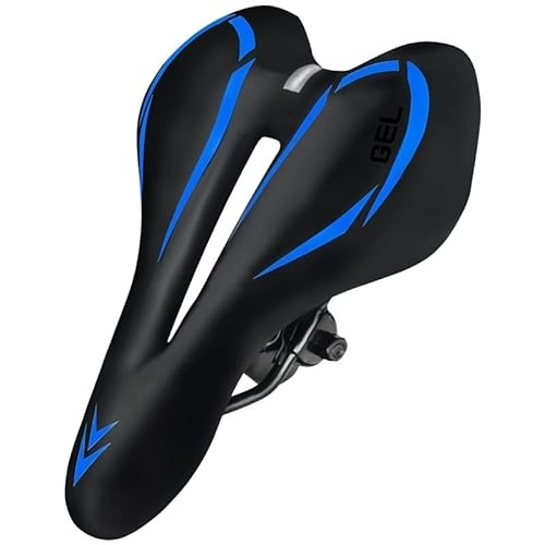 Mountain Bike Seat : Mountain Bike Seat, Bicycle Seat Bicycle Seat Mountain Bike Thickened Saddle Soft And Comfortable Waterproof Breathable Seat Universal Seat Bicycle Seat Cushion (Color : Blue)