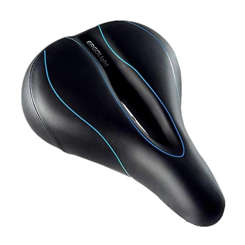 Mountain Bike Seat : Mountain Bike Seat Bike Saddle Cycle Seat Suitable For Women And Men Professional In Mountain Bike Exercise Bike Folding Bike (Color : Blue, Size : Free size)