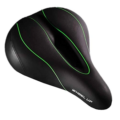 Mountain Bike Seat : Mountain Bike Seat Bike Saddle Cycle Seat Suitable For Women And Men Professional In Mountain Bike Exercise Bike Folding Bike (Color : Green, Size : Free size)