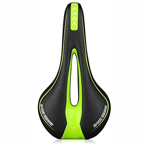 Mountain Bike Seat : Mountain Bike Seat, Bike Seat Bicycle Saddle MTB Mountain Road Bike Seat Comfortable Soft Cycling Cushion Bike Saddle For Men And Women (Color : Type D Green)