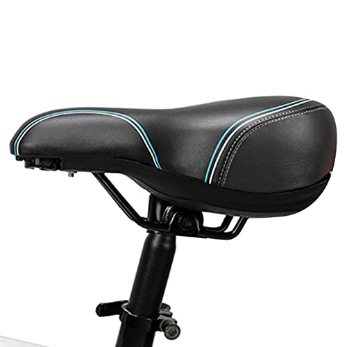 Mountain Bike Seat : MRYH Bicycle Seat Storage Saddle, Waterproof Bicycle Cushion with Ergonomic Zone Concept, Oversized Cushion for Exercise, Road, Mountain Bikes for Men Black