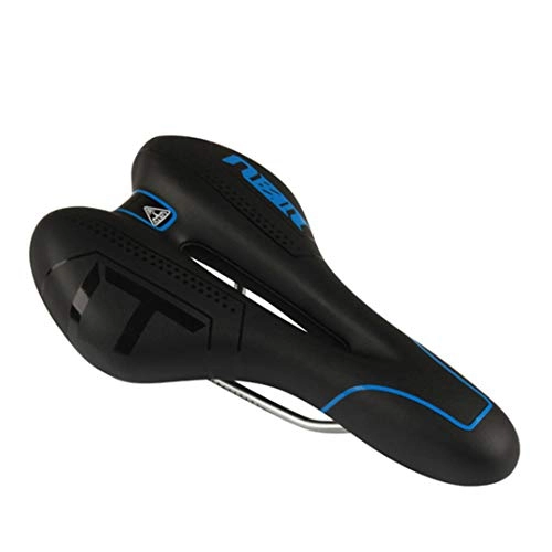 Mountain Bike Seat : MTB Bicycle Skid-Proof Gel Cushion Breathing Road Bicycle Chair Cycling Saddle Front Seat Mat Blue
