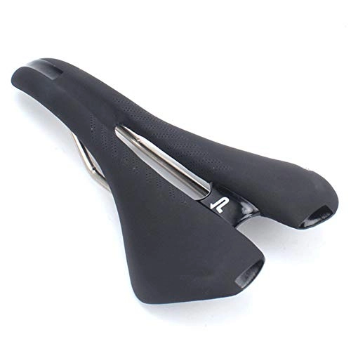Mountain Bike Seat : MTYD Bicycle saddle, nylon fiber mountain bike saddle, PU leather wide seat cushion, applicable to the highway, 27 x 14cm.