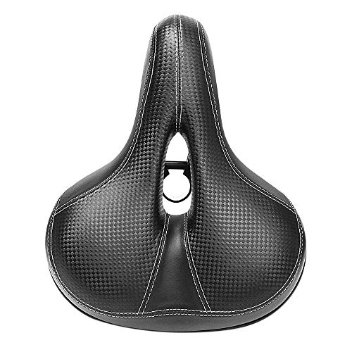 Mountain Bike Seat : MYAOU Wide Bicycle Bike Seat Mountain Bike Saddle Comfortable Cycling Saddle Waterproof Comfortable Lightweight Soft Cycling Seat Spare Parts For Bicycles Sead