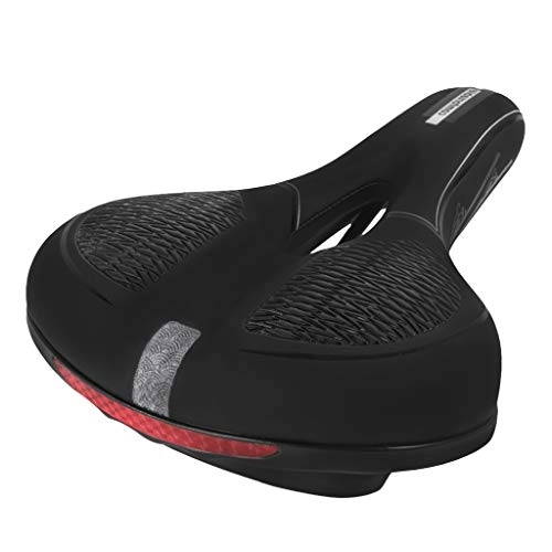 Mountain Bike Seat : Myya Leisure and Comfortable Waterproof and Soft Bicycle Seat Cushion, Reflective Riding Saddle with Seat Tube Clip, Breathable Mountain Bike Seat Cushion, and Soft Memory Foam for Mountain Bikes