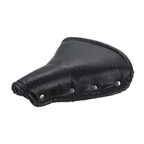 Mountain Bike Seat : NBHUYT Classic Bicycle Seat Outdoor Sports Mtb Road Mountain Cycling Bicycle Bike Leather Comfort Saddle Seat Parts (Color : Black)