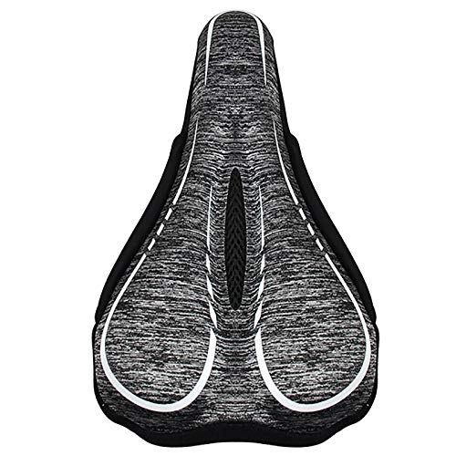 Mountain Bike Seat : NgMik Bike Seat Clamps Bicycle Thickening Riding Seat Cover Mountain Road Bike Seat Cover Comfortable Soft Seat Cushion MTB Saddle (Color : White, Size : 29x18x4.5cm)
