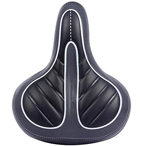 Mountain Bike Seat : NgMik Bike Seat Clamps Black Bicycle Saddle Soft Bicycle Saddle Riding Accessories for All Seasons MTB Saddle (Color : White, Size : 24x13x20cm)