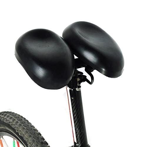 Mountain Bike Seat : Noseless Adjustable Bike Saddles Padded Multi-function Ergonomical Dual Pad Bicycle Saddle Shock Absorption for Mountain Bikes, Folding Bike