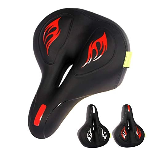 Mountain Bike Seat : OEMC Bike Saddle Hollow Ergonomic Bicycle ​Seat Breathable Bikes Accessories Saddles, Waterproof, Shockproof for City Cycle, Road, Mountain Bicycles, Red