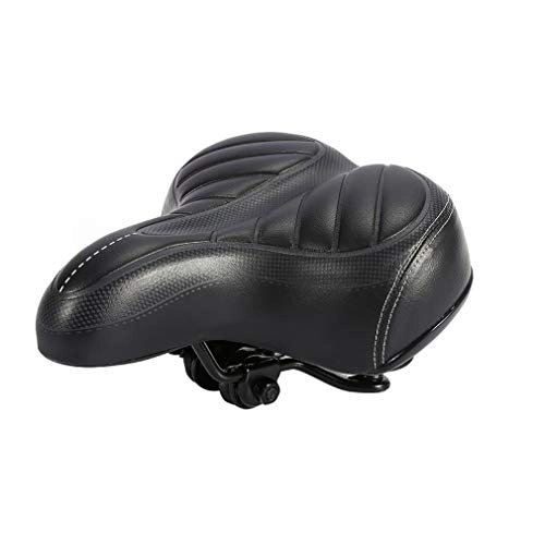 Mountain Bike Seat : OMGPFR Big Ass Bicycle Saddle Thicken Soft Cycling Cushion Shockproof Spring Mountain Road Bike Seat Comfortable Cycling Seat Pad Waterproof Accessories