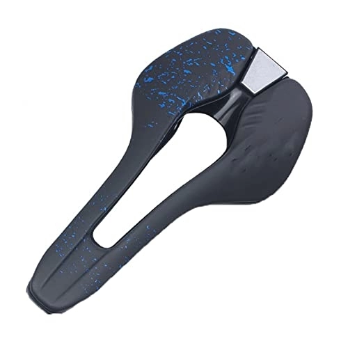 Mountain Bike Seat : OUSIKA Bike Seat Bicycle Saddle Seat Road Mountain Bike Spare Parts Men Bike Antiprostatic Saddle Bicycle Accessories Bicycle (Color : Black blue)