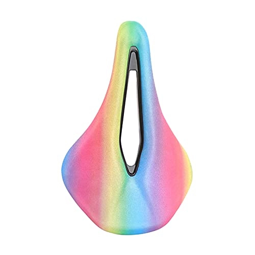 Mountain Bike Seat : Perfeclan Soft Mountain Bicycle Seat, Soft Road Bike Saddle, Cycling Pad Cushion for Road MTB Colorful - Sports Type