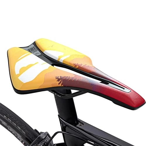 Mountain Bike Seat : PERFECTHA Mountain Bicycle Saddle Hollow | Comfortable Hollow Bicycle Padded Saddle | Soft Bicycle Cushion Pad for Exercise, Mountain, Road Bike