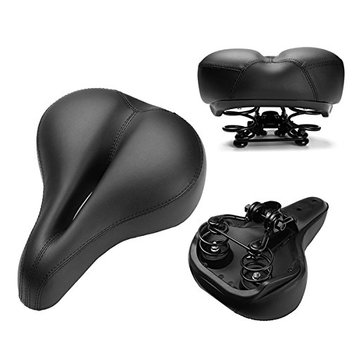 Mountain Bike Seat : Plat Firm Wide Comfort Pad Cushion Saddle Seat Cover for MTB Mountain Bike Bicycle