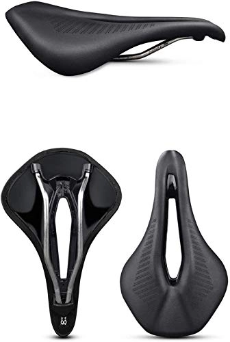 Mountain Bike Seat : Plztou Bike Saddle - Memory Sponge Bike Saddle Mountain Bike Seat Breathable Comfortable Cycling Seat Cushion Pad with Central Relief Zone