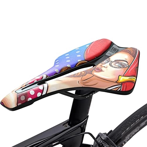 Mountain Bike Seat : Pratvider Comfort Bike Saddle Hollow - Breathable Mountain Bike Saddles with Ergonomics Design - Waterproof Breathable Road Mountain Bike Cover for Men and Women