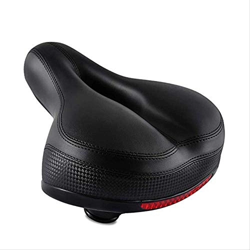 Mountain Bike Seat : PRDECE Bicycle saddle Most Comfortable Bike Seat Mountain Road Sponge Bicycle Saddle Cushion Seat for Bicycle With Taillight Reflective Tape