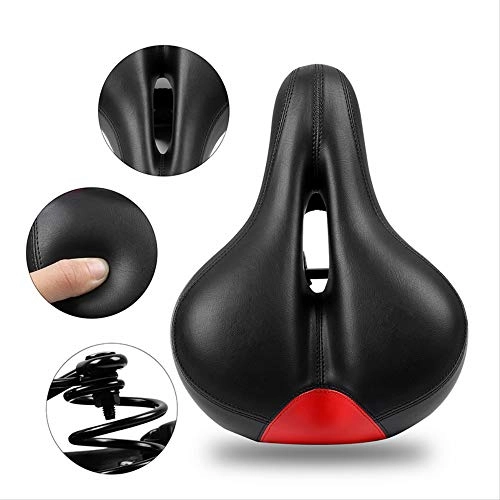 Mountain Bike Seat : PRDECE Bike Seat Soft Bicycle Saddle Comfortable Thicken Wide Hollow Cycling Saddle Mountain Road Mtb Bicycle Accessories Bike Saddle