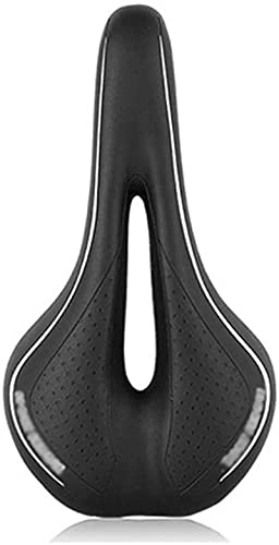 Mountain Bike Seat : Professional Soft Bike Saddle， 2021 New Silicone Comfortable Super Soft Mountain Bike Cushion Hollow Cushion Bicycle Bicycle Cushion Accessories 9 Colors Optional, h Bicycle Saddle for MTB, Spinning Bi