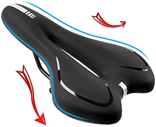 Mountain Bike Seat : Professional Soft Bike Saddle， Bicycle Seats for Men And Women, Comfortable Bicycle Seats, Universal Wide Bicycle Saddles with Shock-Absorbing Rubber And Mounting Tools, c Bicycle Saddle for MTB, Spinn