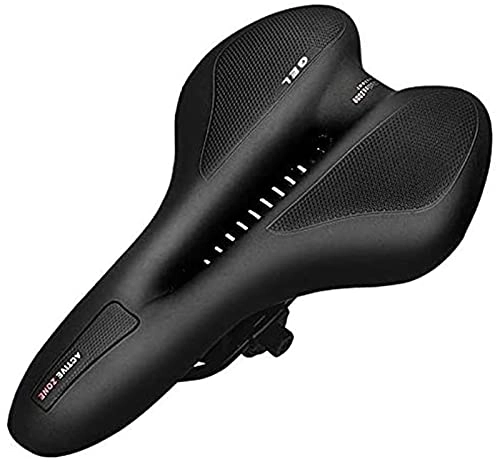 Mountain Bike Seat : Professional Soft Bike Saddle， Comfortable Thick Silicone Mountain Road Bike Seat Bicycle Hollow PU Leather Saddle Comfort for Women Men Adult Cycling Cycling Accessories Bicycle Saddle for MTB, Spinn