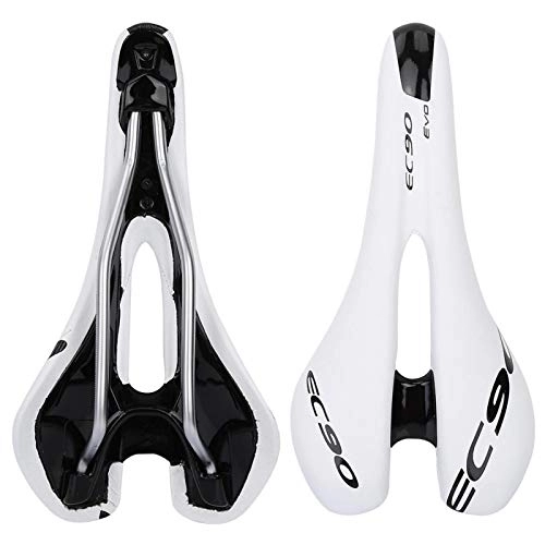 Mountain Bike Seat : Pwshymi Mountain Road Bike Seat Shockproof Saddle Most Comfortable Replacement Bicycle Saddle Outdoor Bikes Suspension Wide Soft Padded Bike Saddle For Women and Men(white)