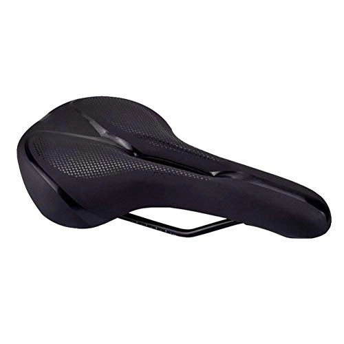 Mountain Bike Seat : Qiutianchen Mountain Bike Saddle Bicycle Seat Cushion Soft Thickened Waterproof With Taillights Universal Seat Electric Bicycle Seat Cushion for Mountain Bike Road Bike (Color : Black)