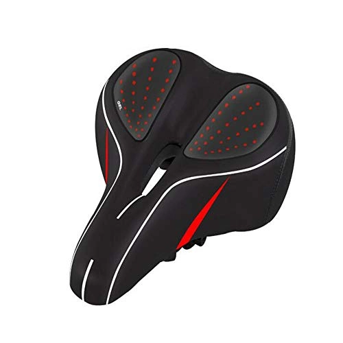 Mountain Bike Seat : Qiyuezhuangshi01 Bicycle Seat Cushion, Mountain Bike Seat Cushion, Soft And Comfortable Thick Silicone Bicycle Seat Cushion, Suitable For All Kinds Of Bicycle Seats, built-in silicone
