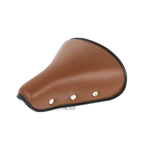 Mountain Bike Seat : QLZDQ Retro Bicycle Seat Thicken Mountain Bike Saddle Comfortable Bicycle Equipment Accessories Artificial Leather