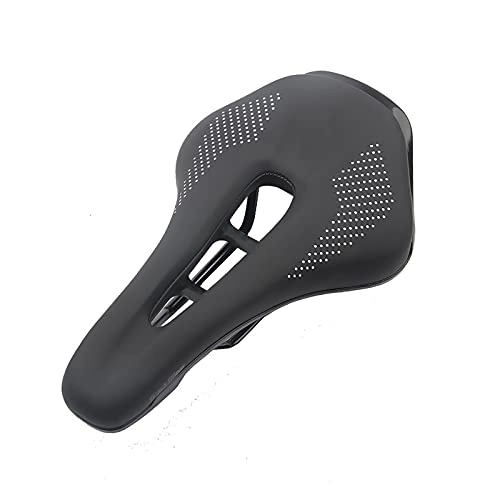 Mountain Bike Seat : QSMGRBGZ Bike Seat - Mountain Bike Saddle with Central Relief Zone, Comfort Bicycle Equipment Parts for MTB / Road / Exercise Bike(Unisex), Black